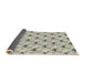 Thickness of Patterned Army Brown Novelty Rug, pat1274