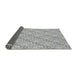 Thickness of Patterned Light Gray Novelty Rug, pat1289