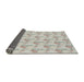 Thickness of Patterned Sage Green Novelty Rug, pat1290