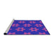 Serging Thickness of Machine Washable Transitional Purple Rug, wshpat1318