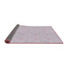 Thickness of Patterned Pink Novelty Rug, pat1327