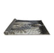 Thickness of Patterned Dark Gray Novelty Rug, pat1354