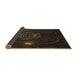 Thickness of Patterned Brown Novelty Rug, pat1360