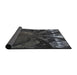 Thickness of Patterned Mid Gray Novelty Rug, pat1361