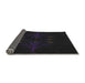 Thickness of Patterned Light Black Novelty Rug, pat1376