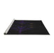 Serging Thickness of Machine Washable Transitional Light Black Rug, wshpat1376