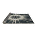 Thickness of Patterned Dark Gray Novelty Rug, pat138