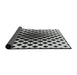 Thickness of Patterned Platinum Gray Novelty Rug, pat140