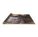 Thickness of Patterned Bakers Brown Novelty Rug, pat1418