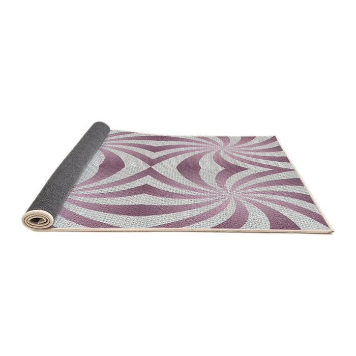 Thickness of Patterned Tulip Pink Novelty Rug, pat142