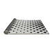 Thickness of Patterned Gray Novelty Rug, pat1422