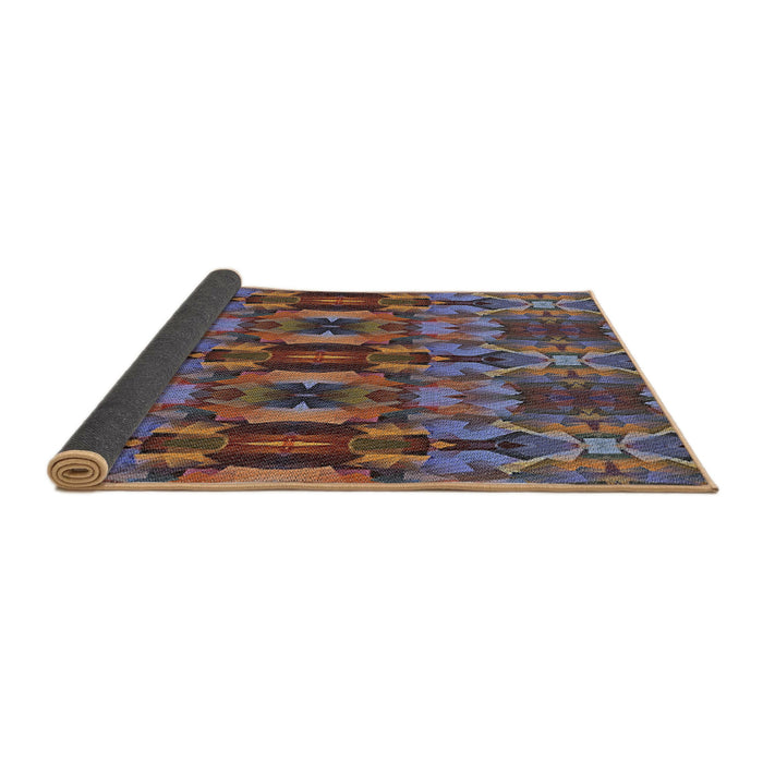 Thickness of Patterned Bakers Brown Novelty Rug, pat1428