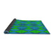 Thickness of Patterned Spring Green Novelty Rug, pat1439