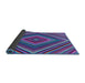 Thickness of Patterned Bright Purple Modern Rug, pat1444