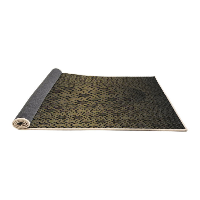 Thickness of Patterned Mid Gray Novelty Rug, pat1460