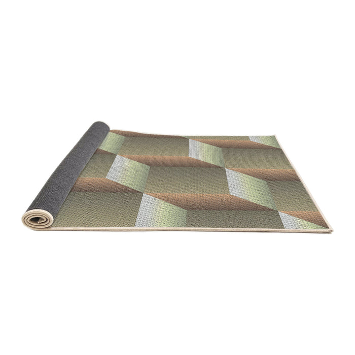 Thickness of Patterned Brown Novelty Rug, pat1480