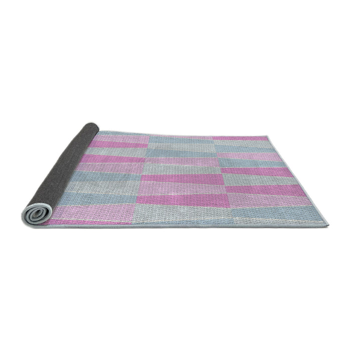 Thickness of Patterned Pastel Light Blue Novelty Rug, pat1489