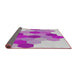 Thickness of Patterned Pink Novelty Rug, pat1492