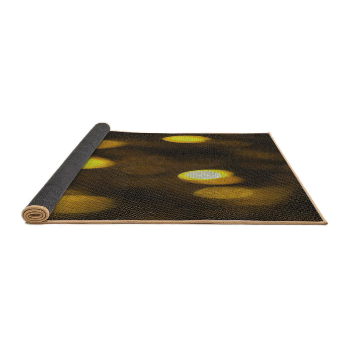 Thickness of Patterned Brown Novelty Rug, pat150