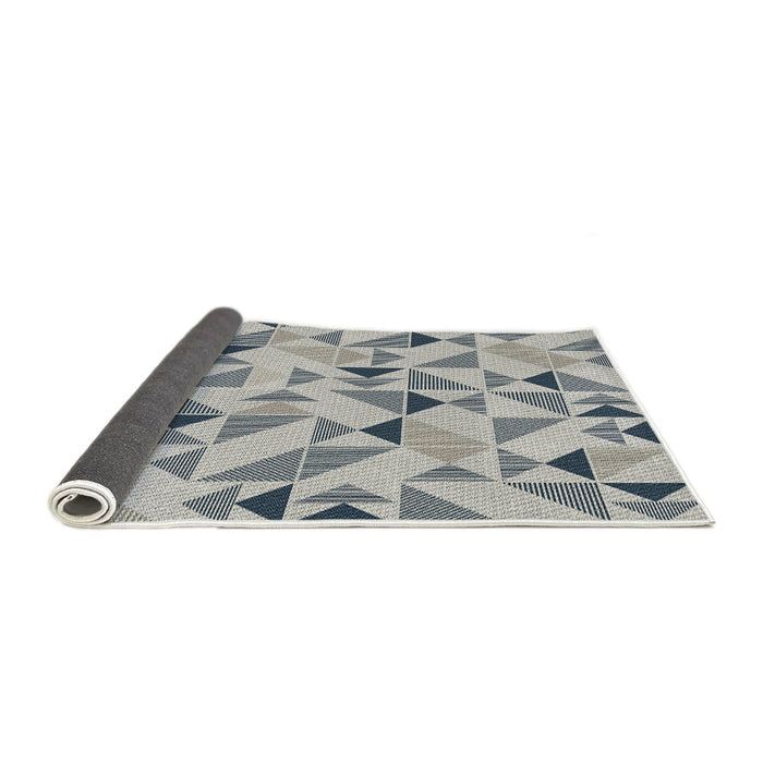 Thickness of Patterned Gray Novelty Rug, pat1505