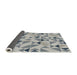 Thickness of Patterned Gray Novelty Rug, pat1505