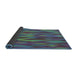 Thickness of Patterned Purple Novelty Rug, pat1507