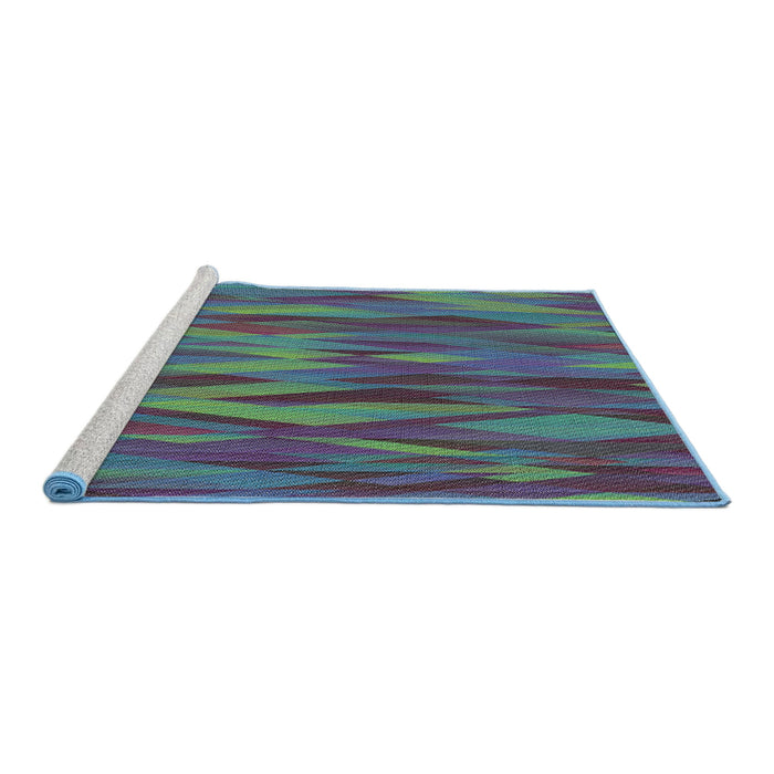 Serging Thickness of Machine Washable Transitional Purple Haze Purple Rug, wshpat1507