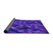 Thickness of Patterned Purple Modern Rug, pat1520