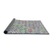 Thickness of Patterned Gray Novelty Rug, pat1524