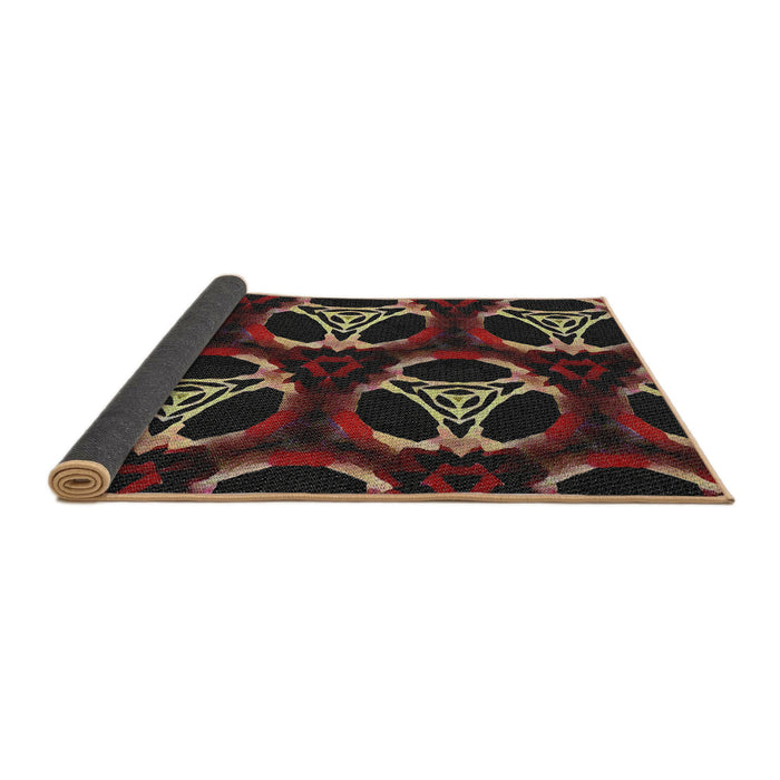 Thickness of Patterned Brown Novelty Rug, pat1526