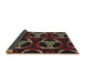 Thickness of Patterned Brown Novelty Rug, pat1526