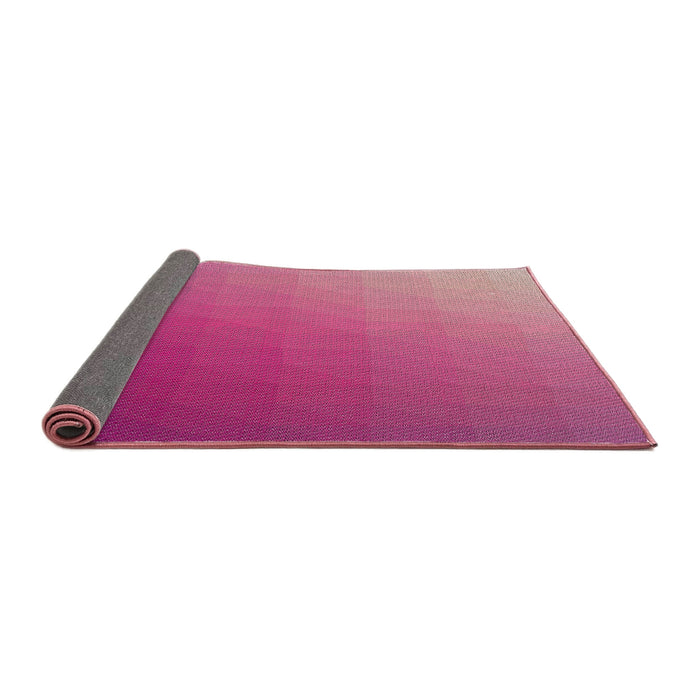 Thickness of Patterned Dark Hot Pink Novelty Rug, pat1530