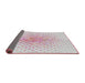 Thickness of Patterned Off-White Novelty Rug, pat1537