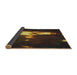 Thickness of Patterned Brown Novelty Rug, pat154