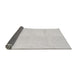 Thickness of Patterned Dark Gray Novelty Rug, pat1542