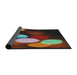 Thickness of Patterned Dark Almond Brown Novelty Rug, pat156