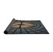 Thickness of Patterned Mid Gray Novelty Rug, pat1562