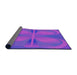 Thickness of Patterned Purple Modern Rug, pat1569