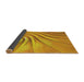 Thickness of Patterned Deep Yellow Novelty Rug, pat1577