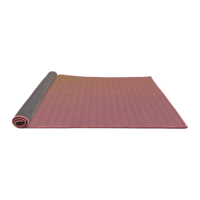 Thickness of Patterned Salmon Pink Novelty Rug, pat1594