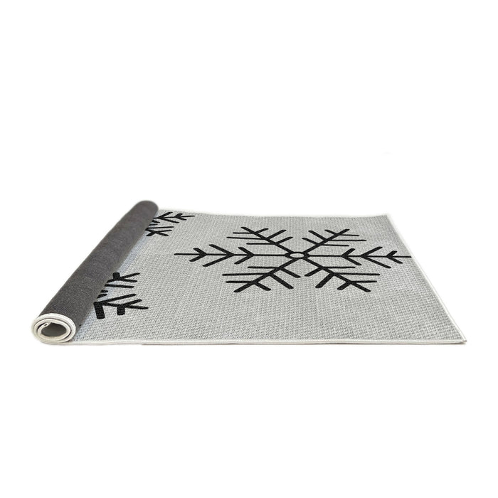 Thickness of Patterned Off-White Novelty Rug, pat160