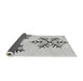 Thickness of Patterned Off-White Novelty Rug, pat160