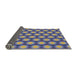 Thickness of Patterned Dark Gray Novelty Rug, pat1610