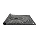 Thickness of Patterned Mid Gray Novelty Rug, pat1614