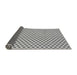 Thickness of Patterned Platinum Gray Novelty Rug, pat1622