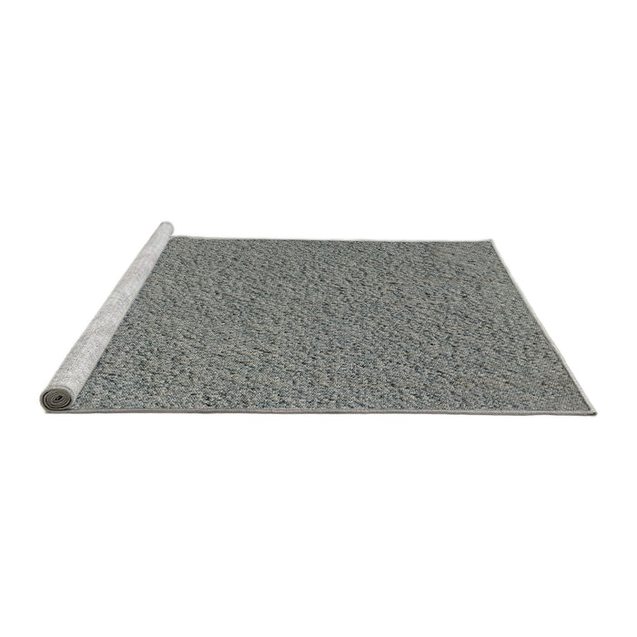 Serging Thickness of Machine Washable Transitional Gray Rug, wshpat1654