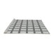 Serging Thickness of Patterned Off-White Abstract Machine Washable Rug, wshpat1670