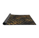 Thickness of Patterned Brown Novelty Rug, pat1716