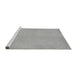 Serging Thickness of Machine Washable Transitional Grey Gray Rug, wshpat1734