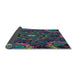 Thickness of Patterned Dark Purple Novelty Rug, pat176